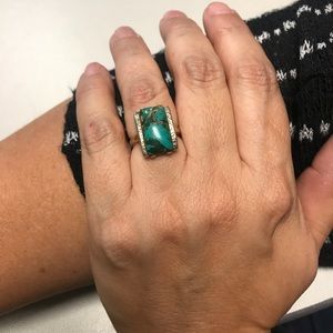 Antique turquoise ring